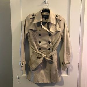 Banana Republic Factory Trench Coat Petite S